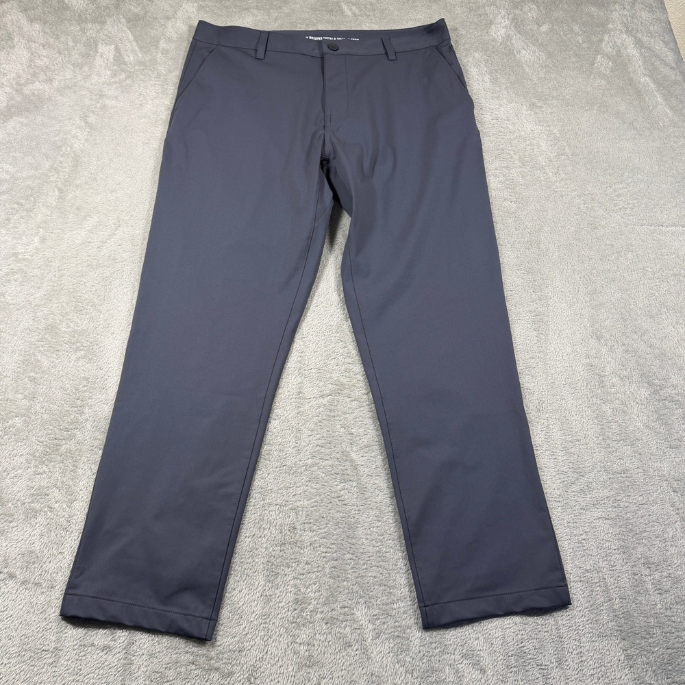 Rhone Commuter Slim Pants Mens 34 Blue‎ Performance Tech Chino 100036